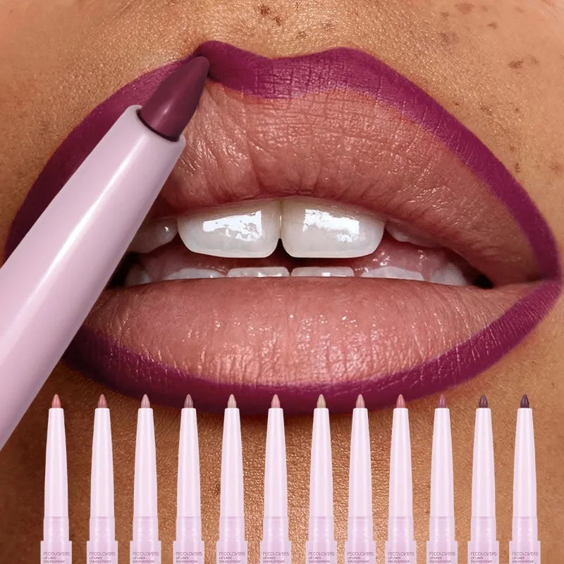 Purple Lip Line Pen Waterproof, Pollution -proof, Durable, Will Not Drop, Lasting Lip Line Pen, Lip Cosmetics Lip Pencil Quake