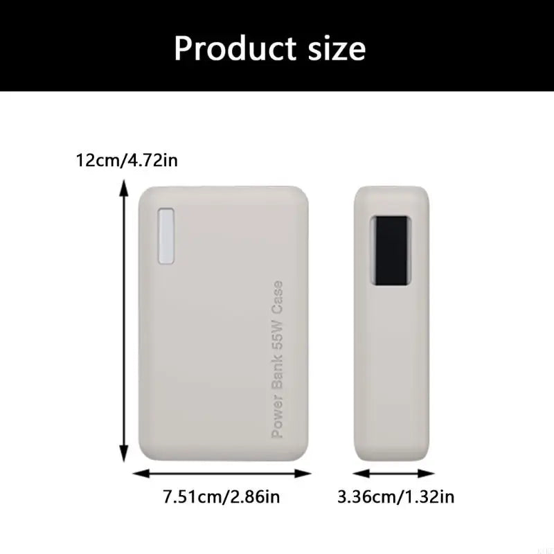 Soft Touches Powerbank Sleeve for 20000Mah 55W PB545 Powerbank Case, Protective Silicone Cover for Commuting K1KF Quake