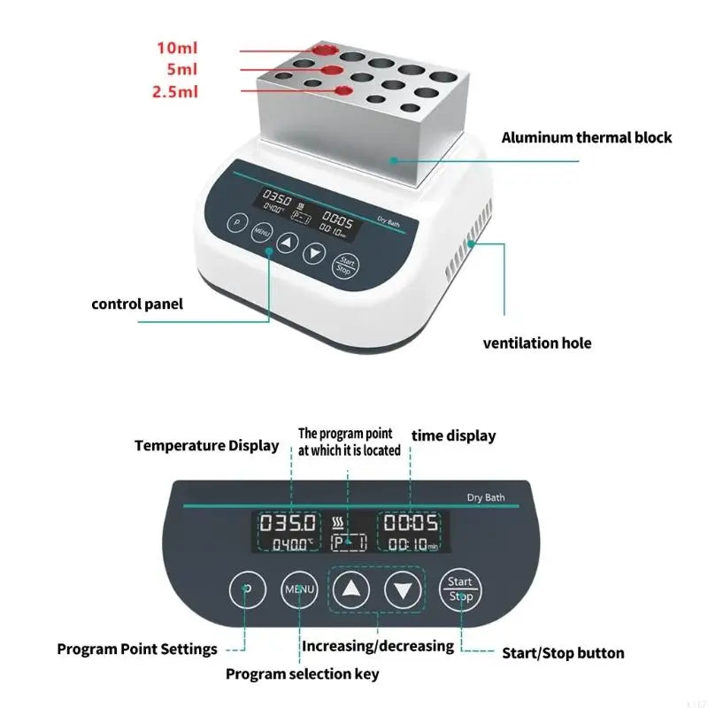 Precisions Digital Temperature Controller with ±0.5°C Accuracy for Stable and Uniform Heating in Laboratory Applications K1KF Quake