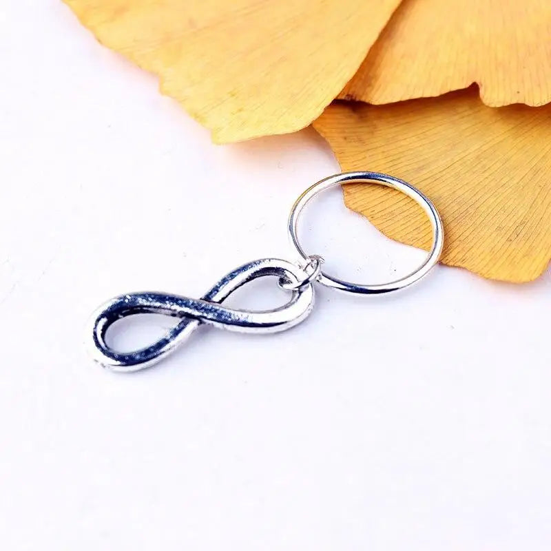 5-Piece Dreadlock Hair Beads – Gold Silver Shell Star Moon Rings