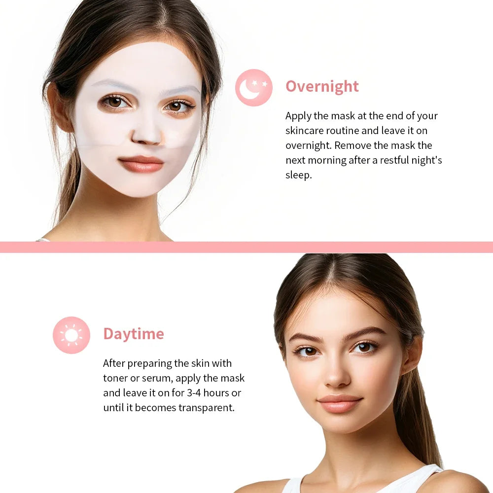 Face Mask Shrink Pores Deep Hydrating Overnight Mask Moisturizing Refreshing Brightening Face Skin Care Quake