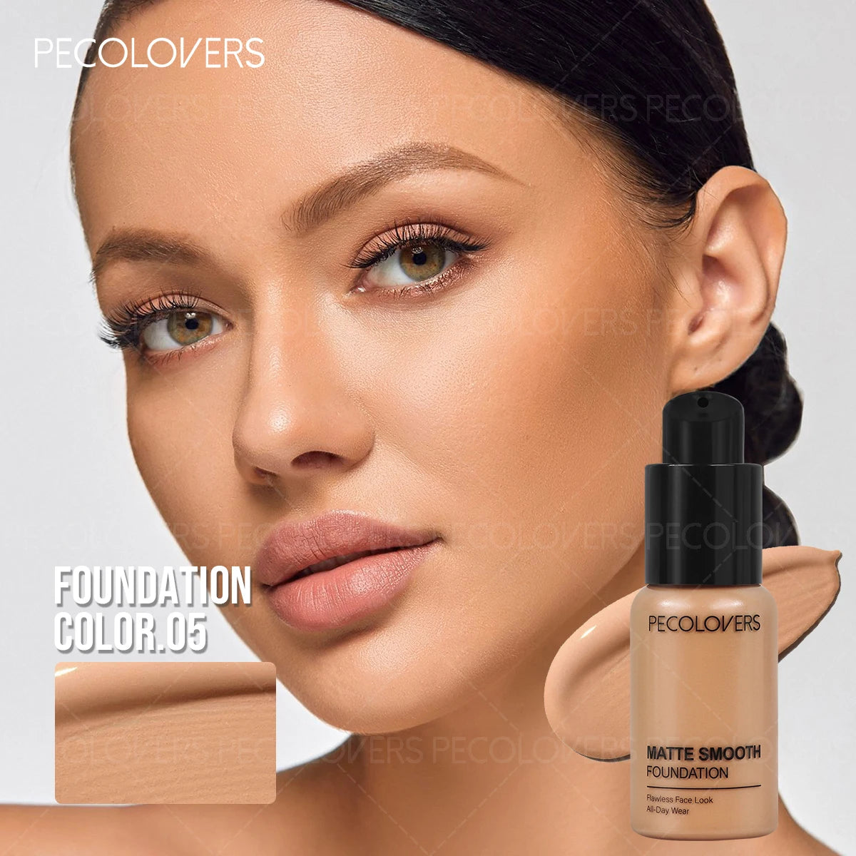 Waterproof Oil-control Face Foundation, Concealer for Complete Coverage, for Concealing Dark Circles Blemishes and Imperfections Quake 05