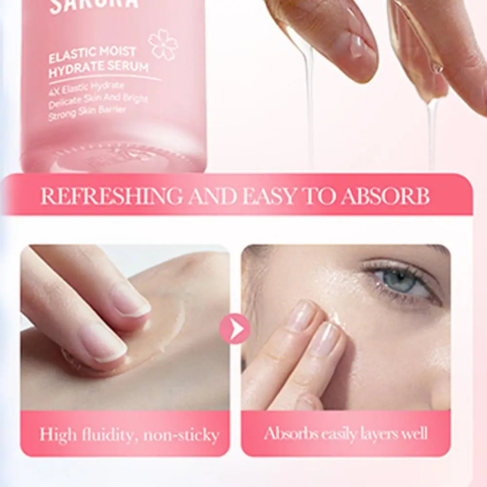 SADOER Sakura Facial Serum Hydrating Whitening Minimizing Firming Face Essence Facial Skin Care Products Quake