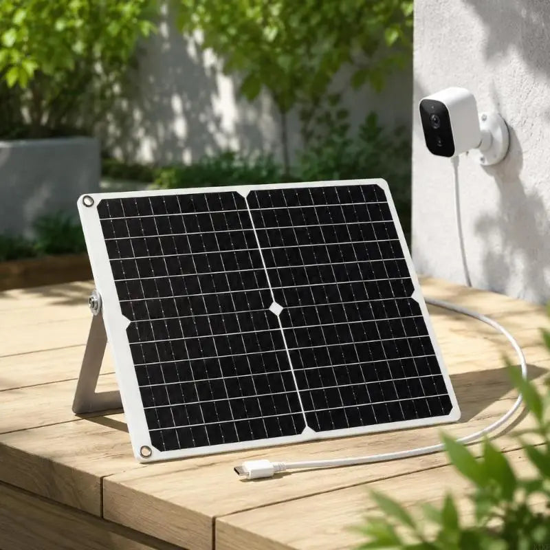 12V Monocrystalline Charging Module with 21.5% Conversion Efficiency, Direct Sunlight Output, and Type-C Cable for Low-Watt K1KF Quake CN