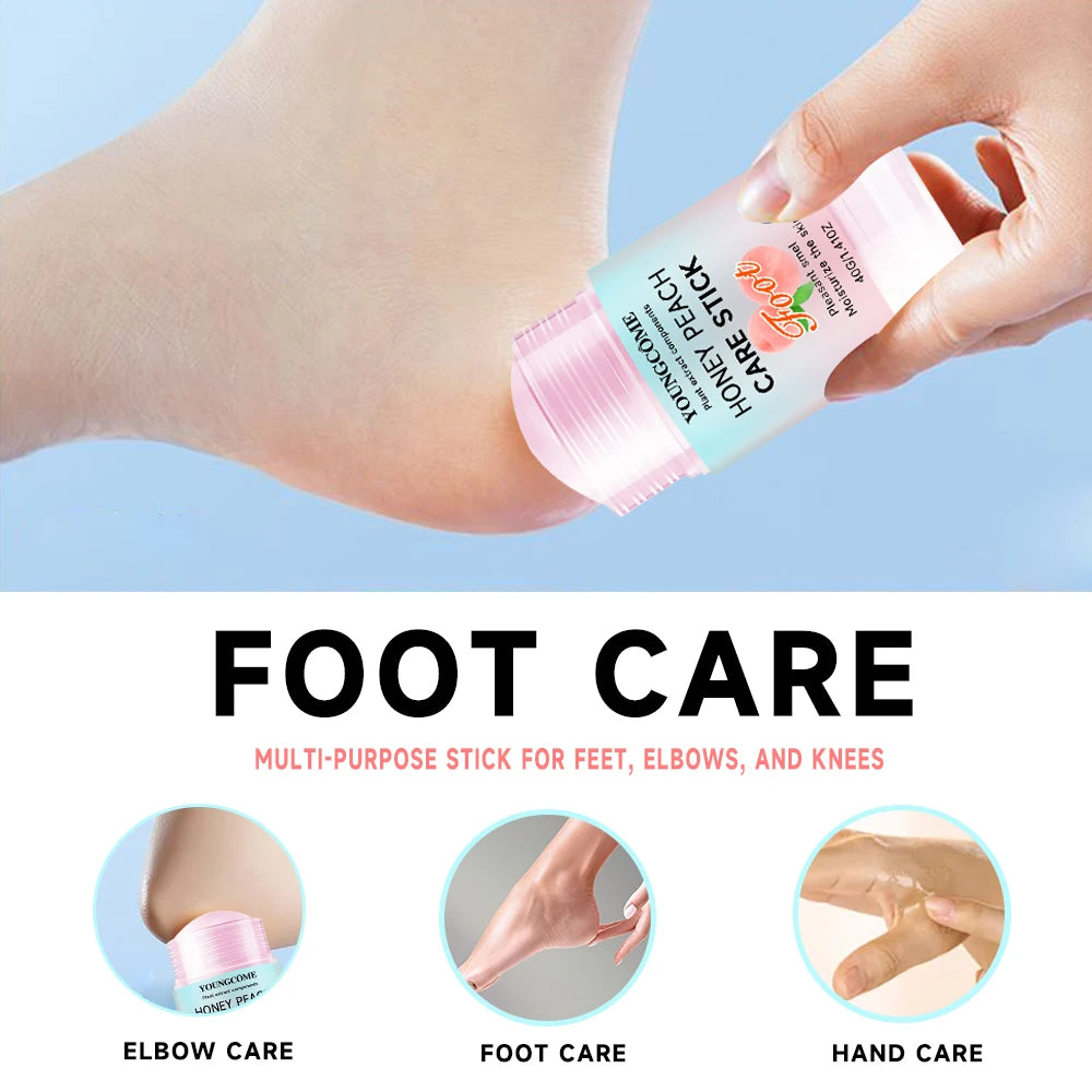  Honey Peach Care Foot Stick Deodorant Stick Anti Sweating Keep Drying Fragrance RemoveFoot Odor Foot Refresh Sticks Quake
