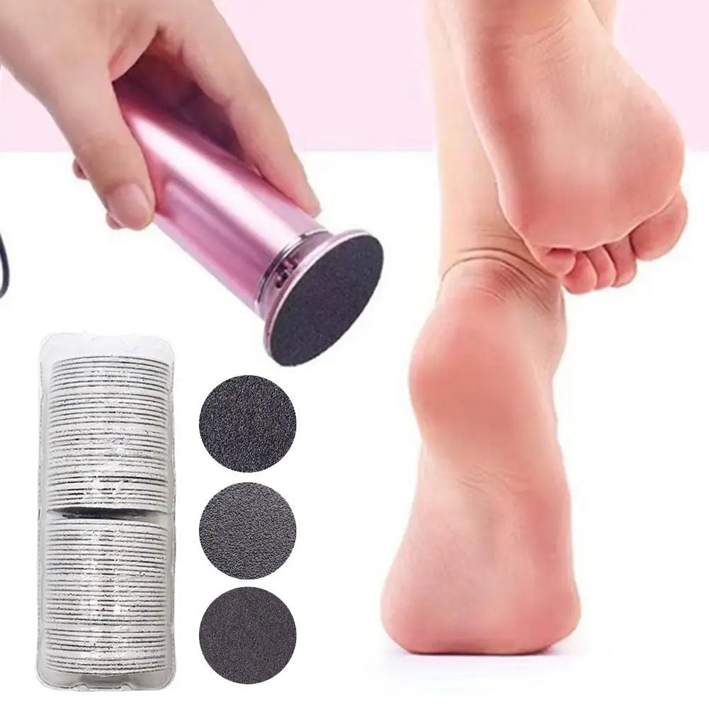 43mm 60pcs/Box Foot Dead Skin Sandpaper For Electric Nail File Cuticle Callus Replaceable Sanding Paper Professional Pedicure Quake