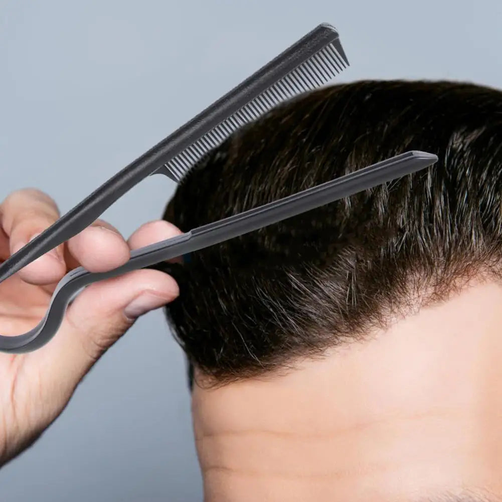Portable V-Shaped Hair Straightener Comb,Hair Styling Comb Messy Hair Finishing Comb Straightening Splint Comb Hair Hairdressing Quake