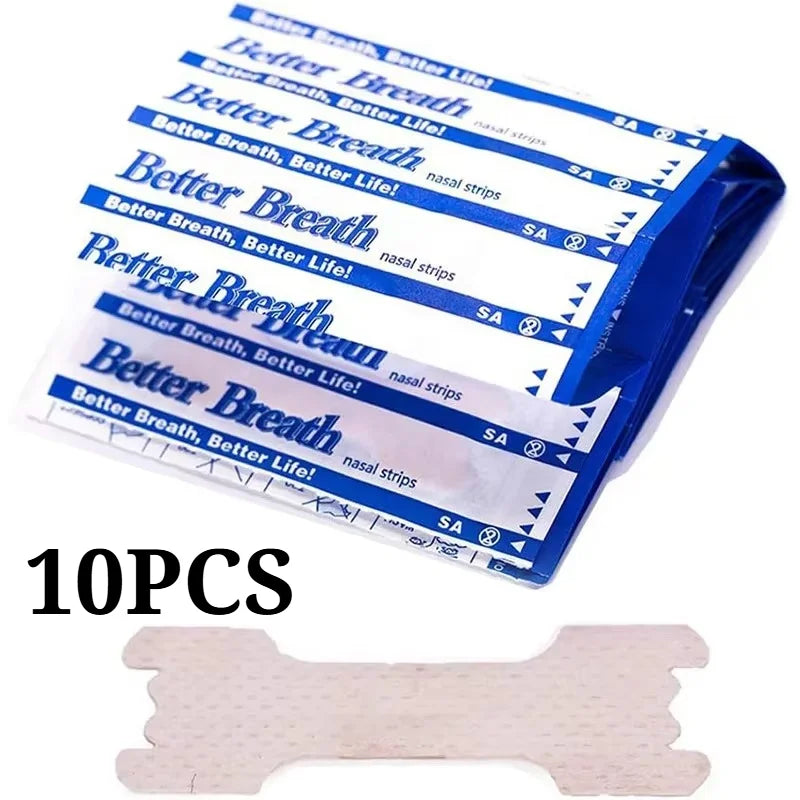 vvocci Good Sleep Patch Breath Better Anti Snore Nasal Strips for Adults, Disposable Protective Equipment 10pcs 30pcs 60pcs Quake M458 L 10pcs