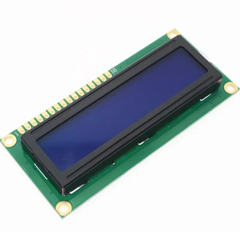 Blue Green Screen 16x2 Character LCD Display Module HD44780 Controller Blue Black Light LCD1602 1602 Module Quake Blue