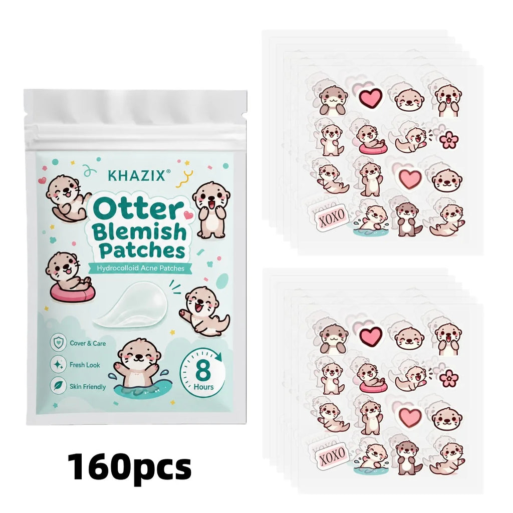160PCS Cartoon acne patch, cute cat-shaped facial concealer acne patch, safe, non-toxic, gentle and non-irritating Quake 160pcs
