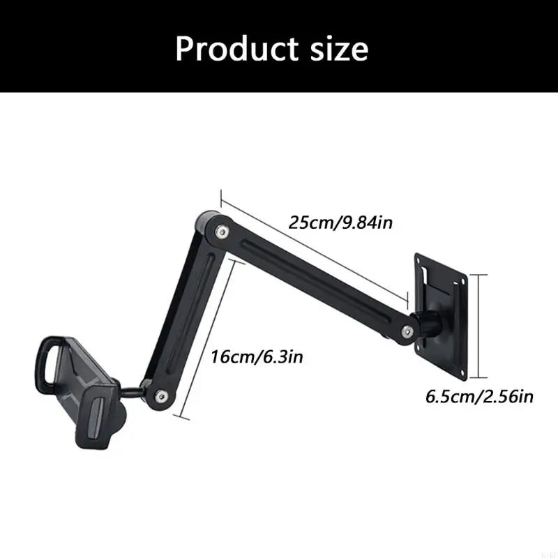 360 Rotating Phone Tablet Stand With Adjustable Tension Foldable Wall Mount Vertical Horizontal Install for Home Office K1KF Quake