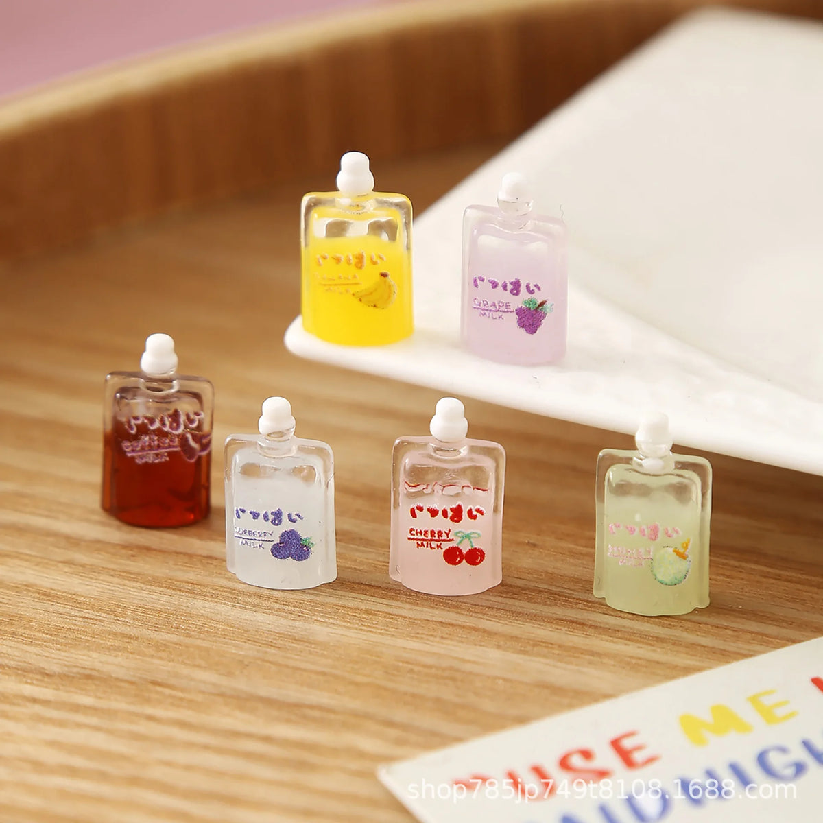 20Pcs Sweet Colors Fruit Jelly Miniature Resin Cabochon Flatback DIY Dollhouse Kichen Play Decor Jewelry Making Accessories Quake random mixed