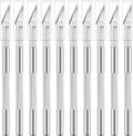 Sharp Exacto Knife Set Exacto Knife Colorful Craft Knife Kit, Precision Hobby Knife for DIY, Art, Cutting, Carving,10PCS Quake M264 silver 10pcs