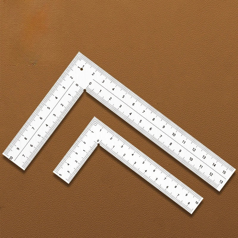 Professional Multifunctional 90 Degree L Square Ruler Precision Measuring Tool for Student Drafting Drawing Designing Quake