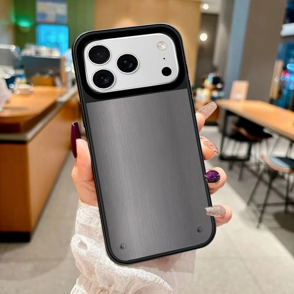 6090487 Mirror Surface Magnetic Phone Case Cover for IPhone 13 14 15 16 17 18 Pro Max Case Multicolor Quake