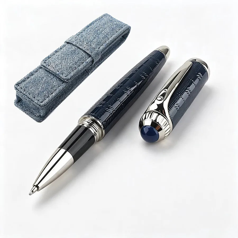Wholesale Luxury Engraved Metal Ballpoint Pen Business Signature Roller Ball Pen Sleeve For Corporate Gift Quake 148-4