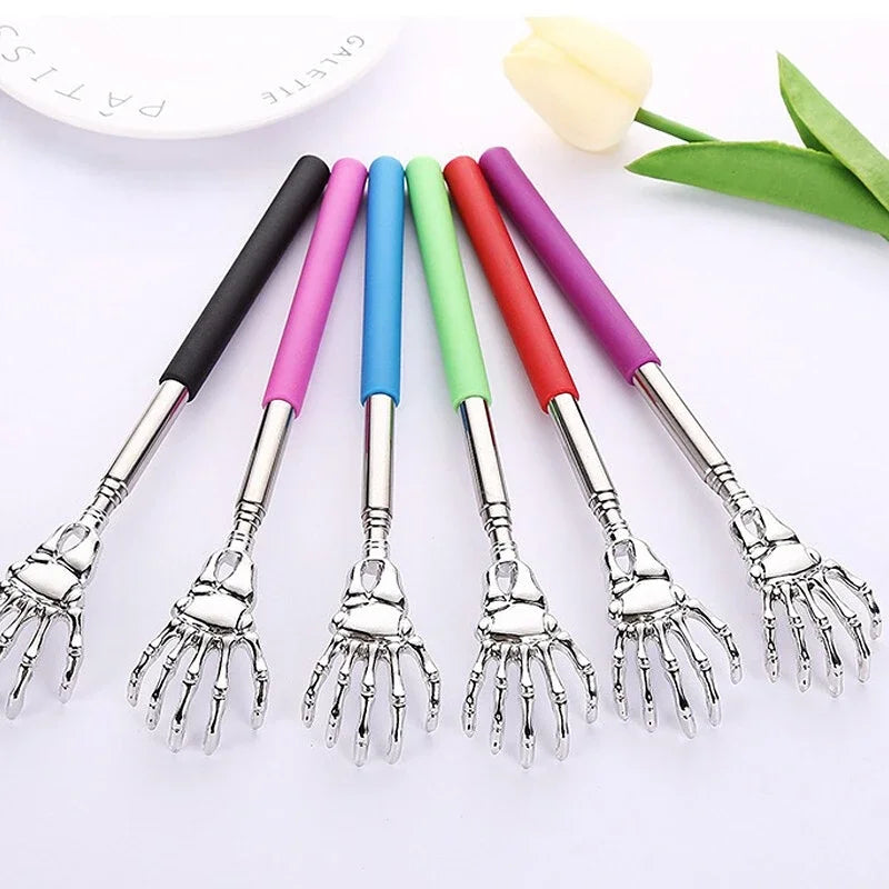 Stainless Steel Back Scratcher Telescopic Claw for Back Scraper Massage Relax Old Man Happy Health Products Massage Tools Quake