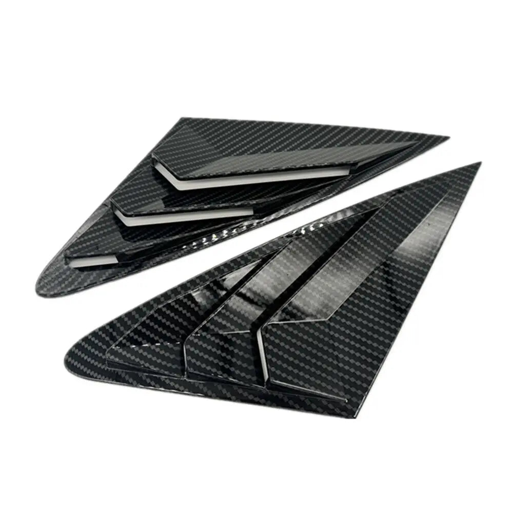 For Audi A4 A4L S4 B8 Sedan 2009-2016 Car Rear Louver Window Side Shutter Cover Trim Sticker Vent Scoop ABS Carbon Fiber ABS Quake