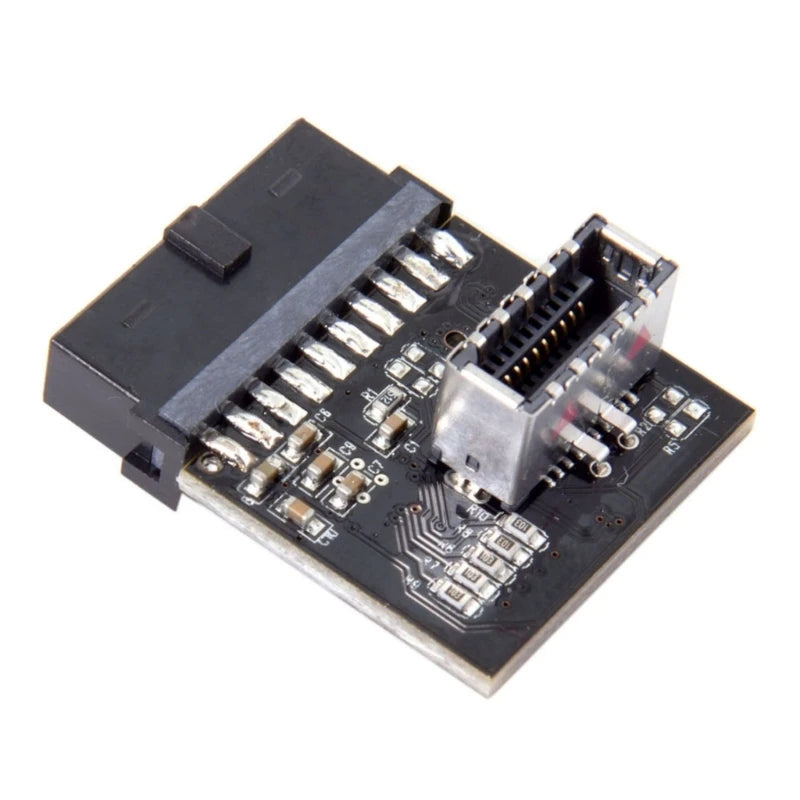 USB3.1 20pin to USB3.0 19/20pin Adapter Internal 19Pin Header to Type C 20Pin Front Panel for PC Assembly Connectivities K1KF Quake