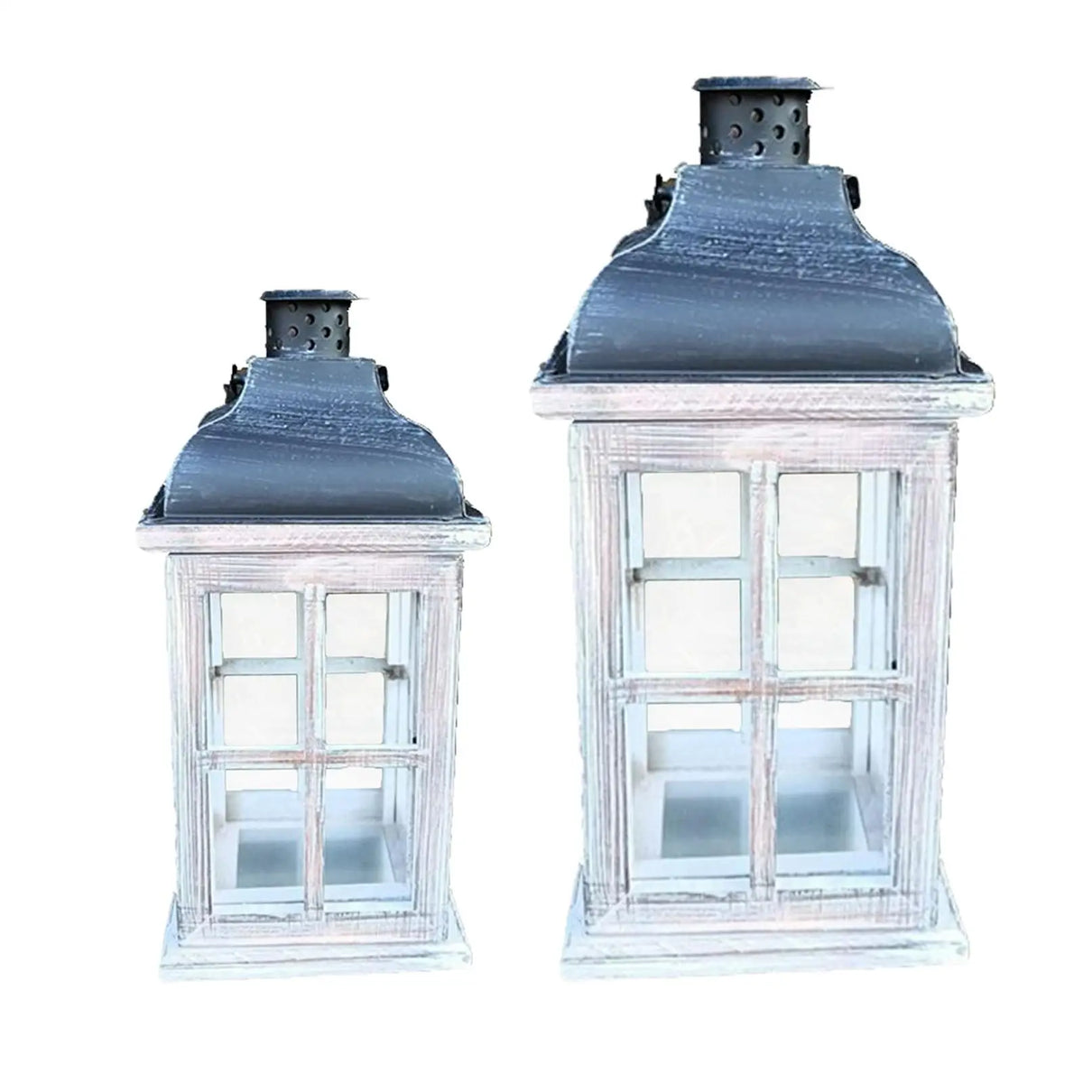 Traditional Wooden Lanterns Candle Holder Wedding Centerpiece White Wind Lantern Quake
