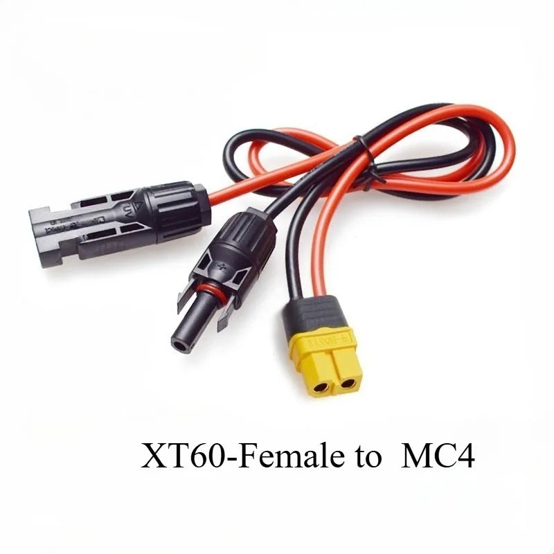 XT60 To DC 5521/5525mm Power Conversion Cable 12AWG Heavy‑Duty Connector Wire For Solar Panel Outdoor Charging & Power Supply Quake