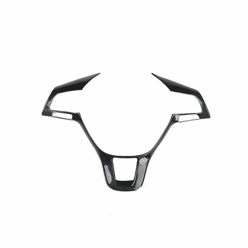 For Volkswagen VW Jetta MK6 2015 2016 2017 2018 Carbon Fiber Look ABS Car Interior Steering Wheel Frame Trim Cover Decoration Quake