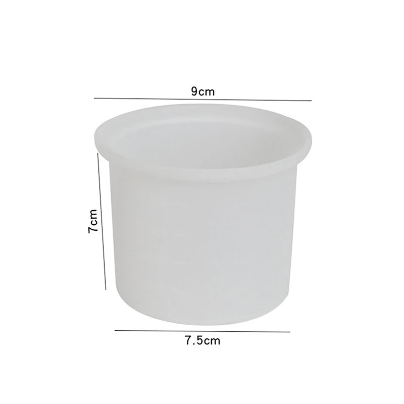 1Pc Wax Warmer Heat-resisting Replacement Silicone Bowls Hair Removal Wax With Stirring Stick Non-Stick Pan Hair Removal Beauty Quake White