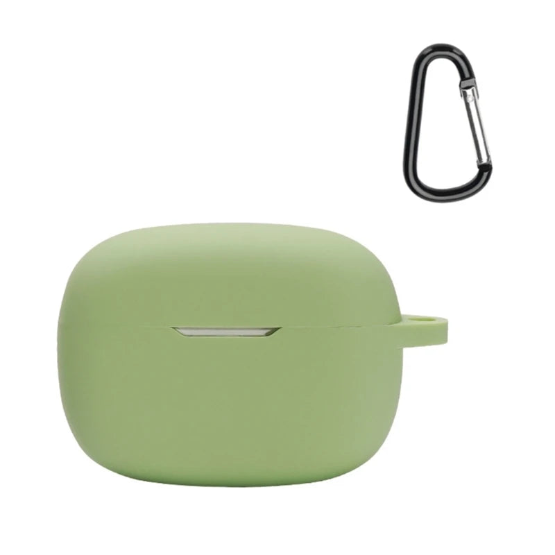 Protective Carrying-Case Shockproof-Suitable for JBL Wave Beam Earphone Dustproof Protector Washable Charging Box Sleeve K1KF Quake Matcha green