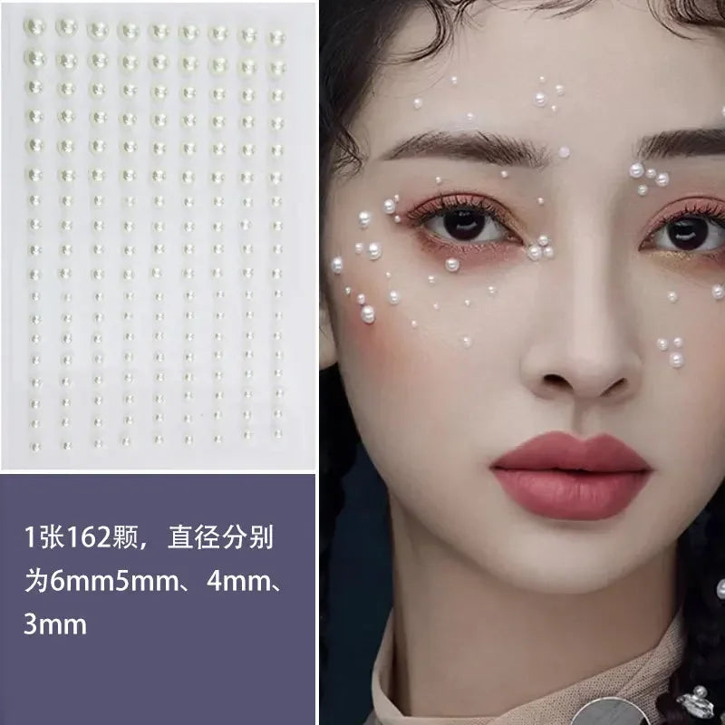 Eye Tear Makeup Teardrop Diamonds Rhinestone Stickers Self Adhesive Face Decoration for Women DIY Party Temporary Tattoo Sticker Quake NO.7