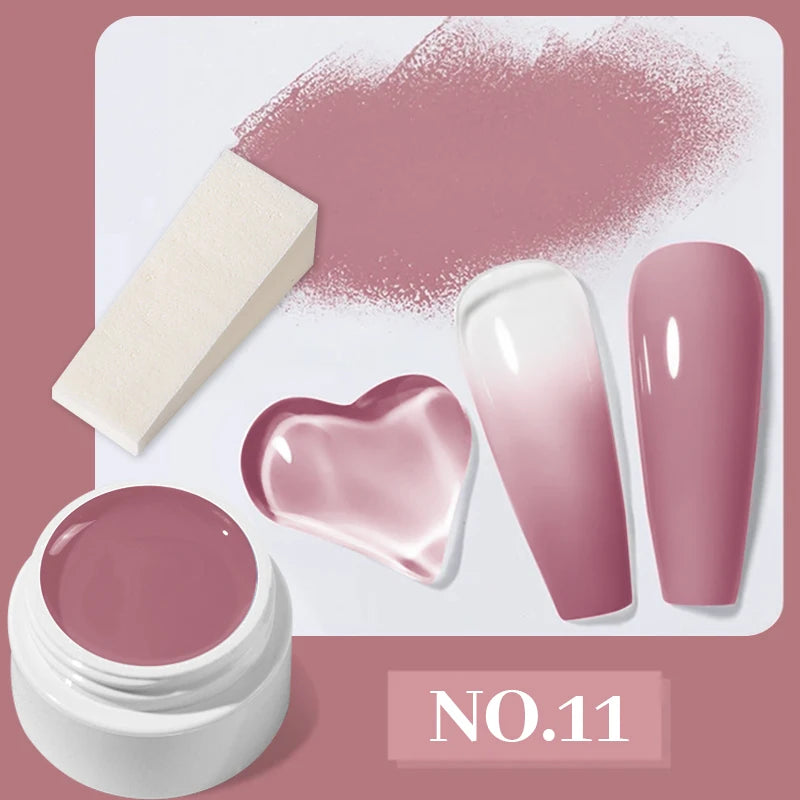20 Colors Pat Painting Gel,Gel Nail Polish,Soak Off UV LED Gel Polish,Gel Paint For Nail Art Drawing Gel Nail For Art Design Quake 11 and sponge