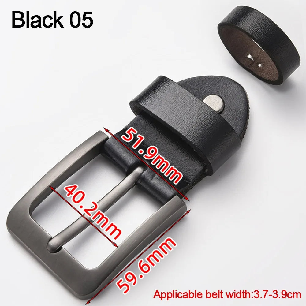 Business Accessories Adjustable Belt Replacement Buckle DIY Alloy Belt Buckle Men's Accessories Quake Black 05