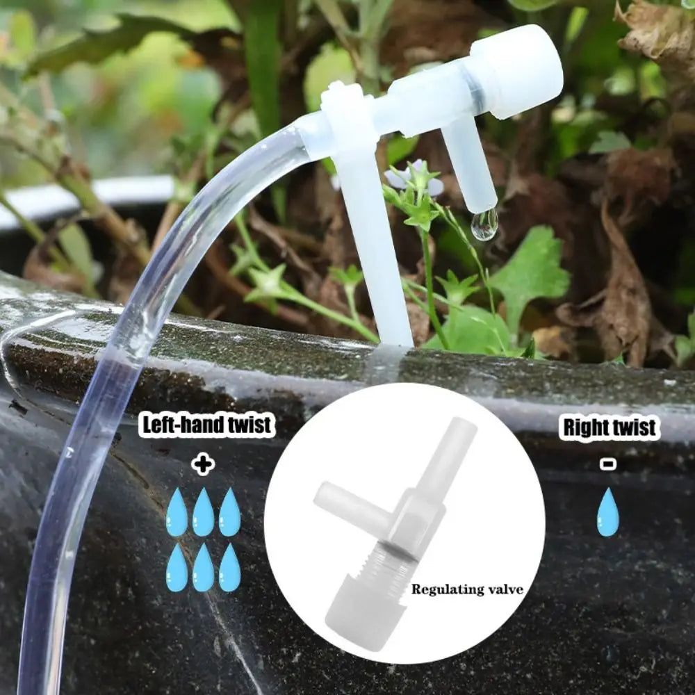 Greenhouse Garden Drip Irrigation Kit Adjustable 10/20/30M Potted Plant Watering Device 4/7mm Hose with Regulating Valve Quake