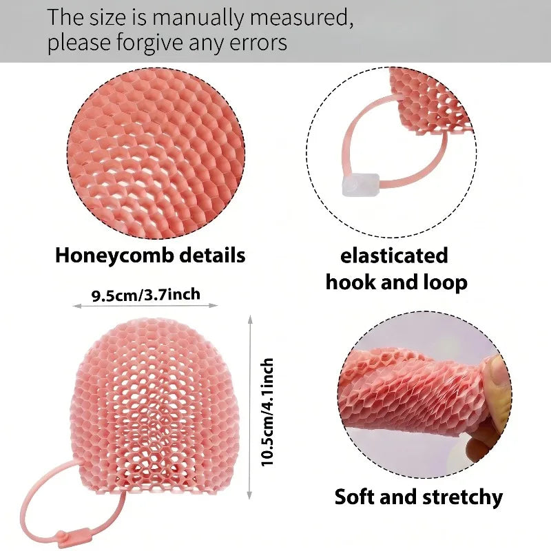 Honeycomb Facial Cleansing Scrub Finger Sleeve Gentle Exfoliating Face Washer Skin Care Pore Cleaning Massage Tool Quake