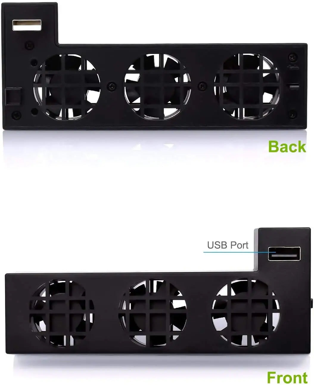 Cooling Fan for One X, External USB Cooler System Cooler with 3 Cooling Fans for One X Gaming Console Quake