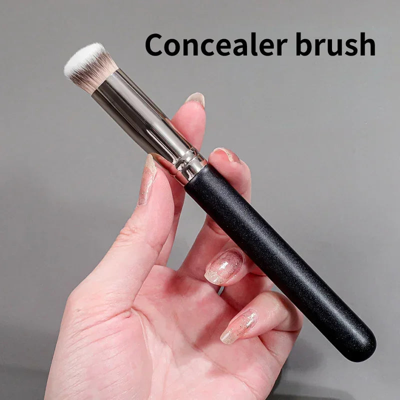 1 Pc Professional Makeup Brushes Set High-End Foundation Concealer Contour Blending Beauty Cosmetic Brush Frosted Wooden Handle Quake