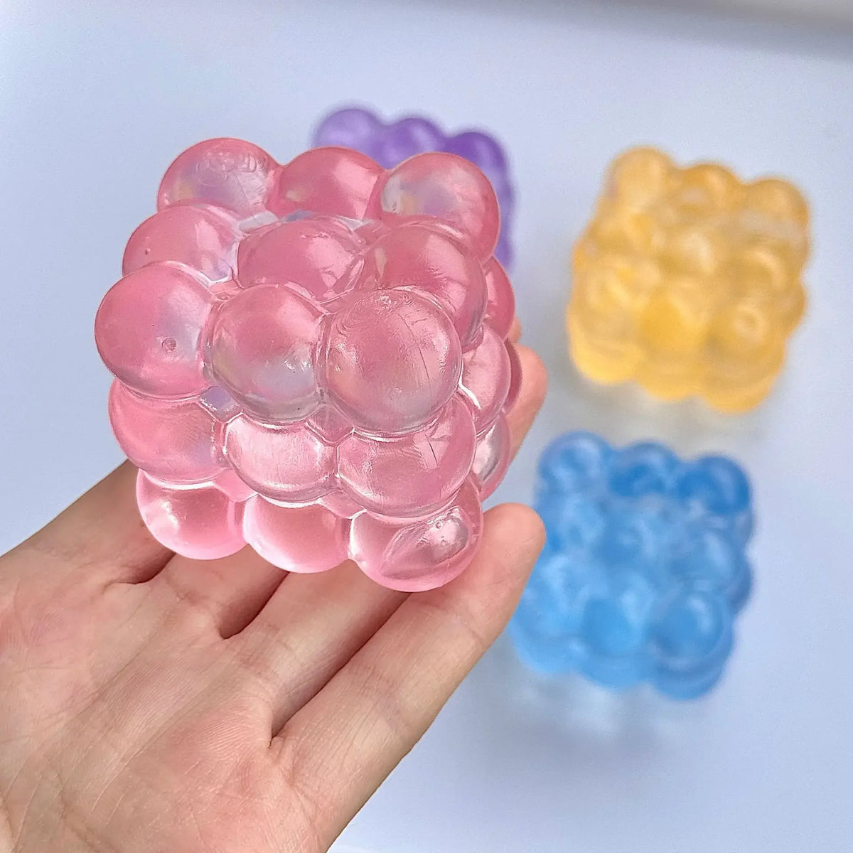 Three-Dimensional Candy Kneading Music Adult Stress Relief Squeeze Sensory Toys Decompression Simulation Cube Party Gift Quake