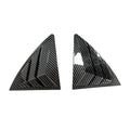 For Toyota Corolla 2007-2013 Car Rear Louver Window Side Shutter Cover Trim Sticker Vent Scoop ABS Carbon Fiber Accessories Auto Quake Carbon