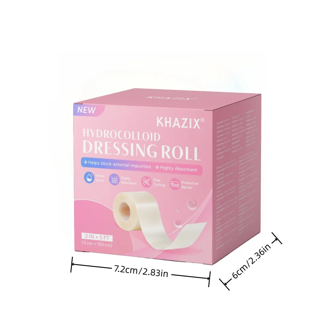 Hydrocolloid wound dressing, skin patch rolls & anti-blister foot pads. Non-stick to wounds, high absorbency, freely cuttable, Quake
