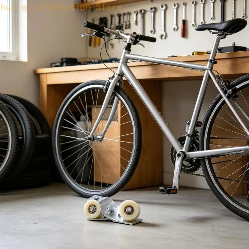 Chain Guide Roller Assembly for Cycle Chain System Maintenance, Engineering-Plastic Roller with Metal Mounting Bracket Quake