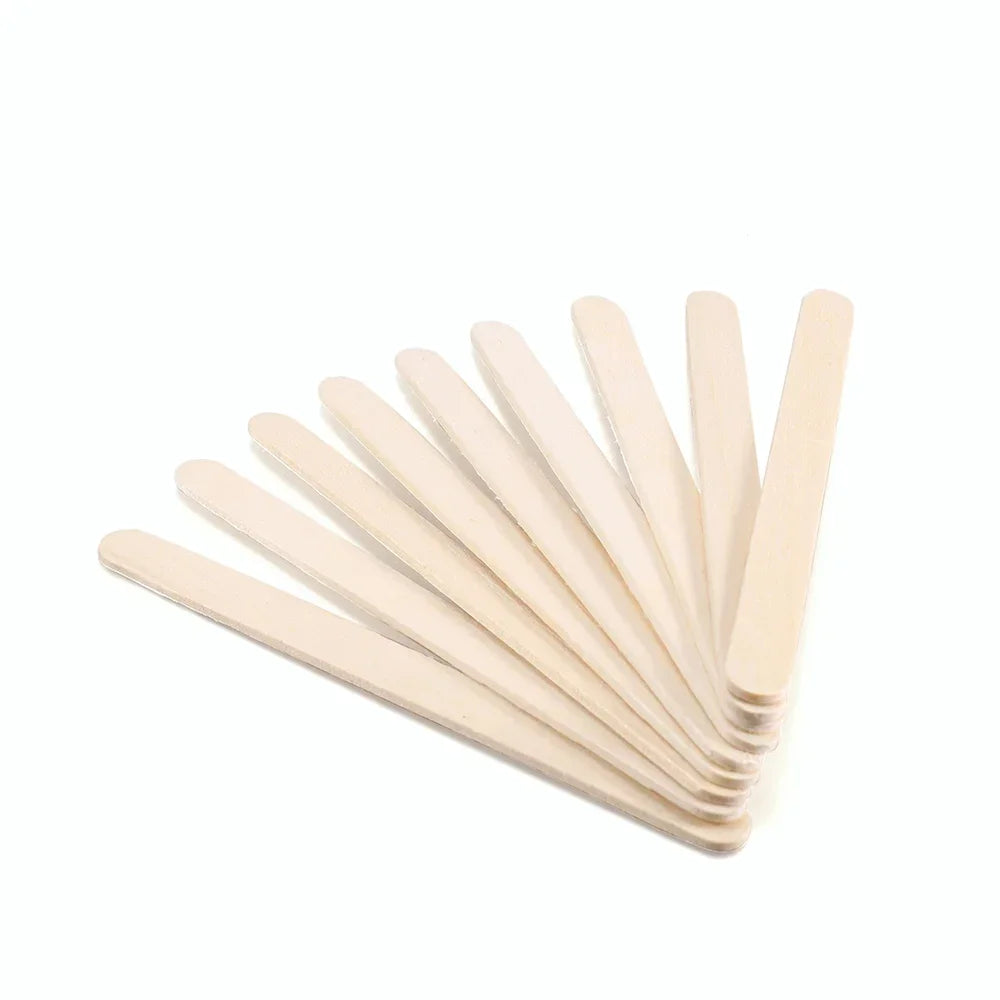 Resin Cream Stick 50/100/150Pcs Tool Epoxy Stirring Stick Popsicle Ice Handmade DIY Resin Mold Wood Ice Pop Sticks Making Tools Quake