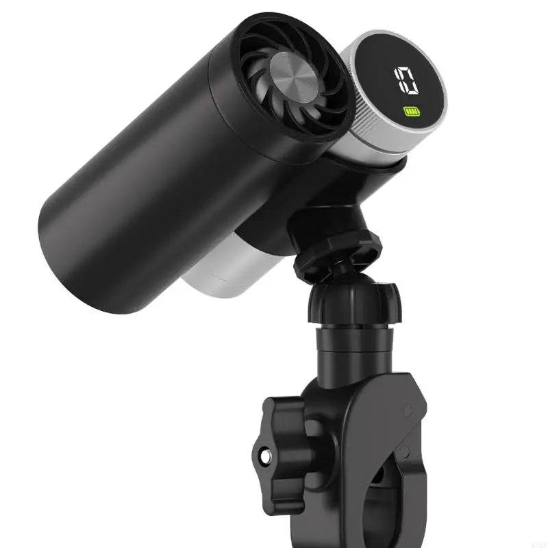 Round Bar Clip Mount for Shark Handheld Fan, Adjustable Holder with Tool-Frees Knob for Bikes, Strollers, and K1KF Quake