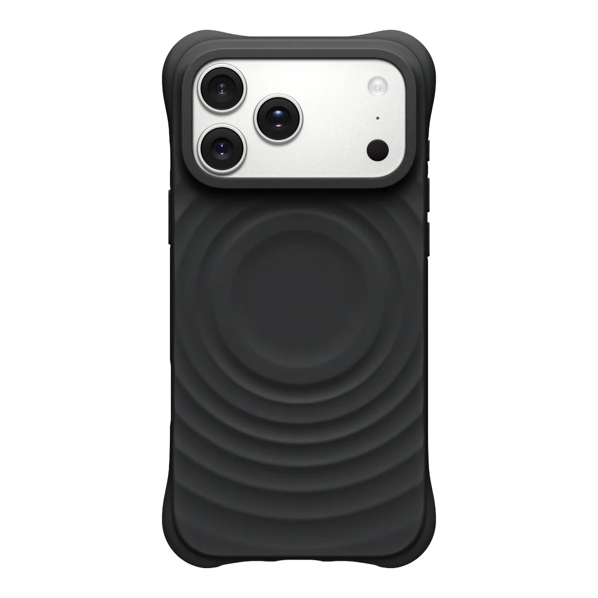 608232 Wave Magnetic Phone Cover for IPhone 13 14 15 16 17 18 Pro Max Case for IPhone 18Pro Quake black iPhone 14