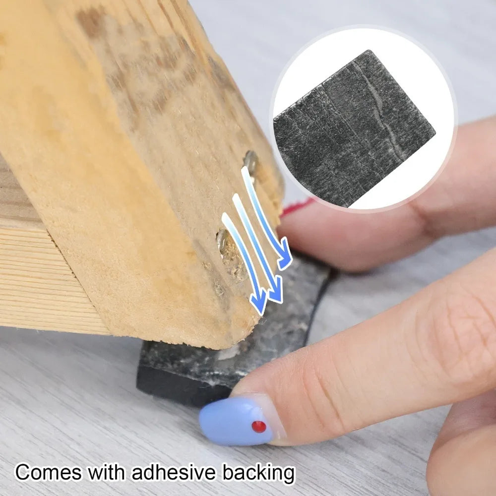 4/2M Anti-slip Furniture Pads DIY Wear-resistant Black Mute Mats Bumper Damper Self Adhesive Table Chair Foot Protection Pad Quake