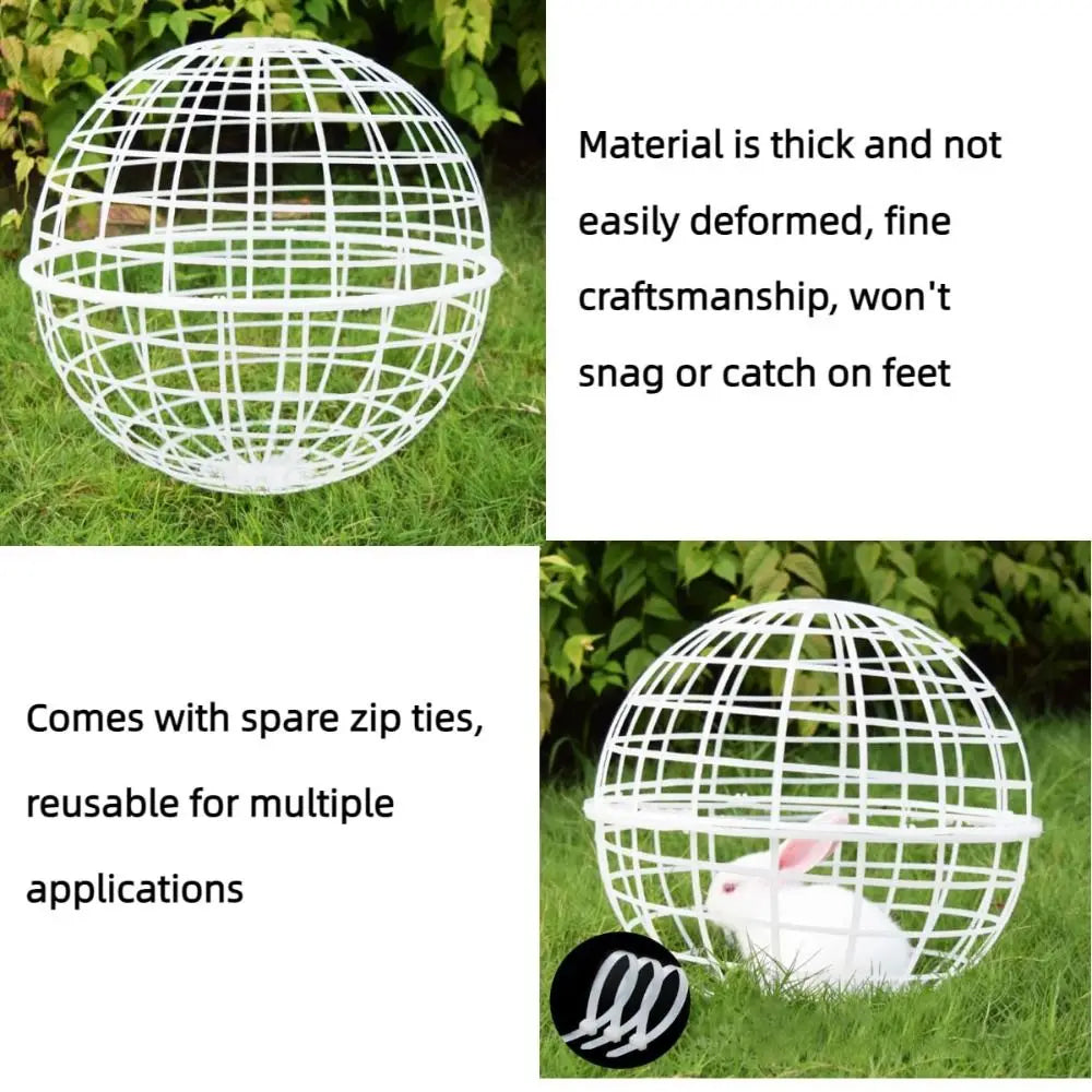 Movable Chicken Balls Cage for Outside Portable Ventilated Chicken Ball Cage Ball Shaped Chicken House Backyard Farms Quake