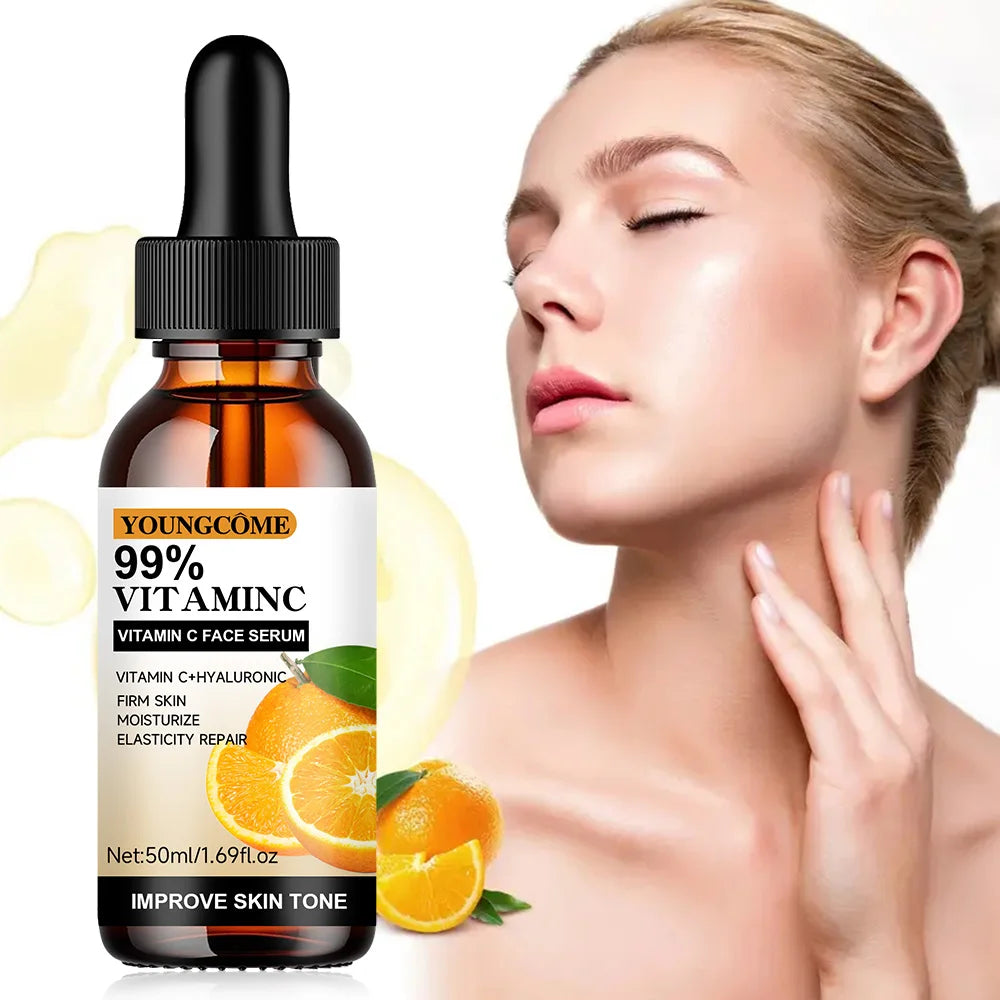 Vitamin C Facial Essence Contains Hyaluronic Acid Vitamin C Dark Spot Remover Moisturizing Repair Anti-aging Essence Facial Skin Quake