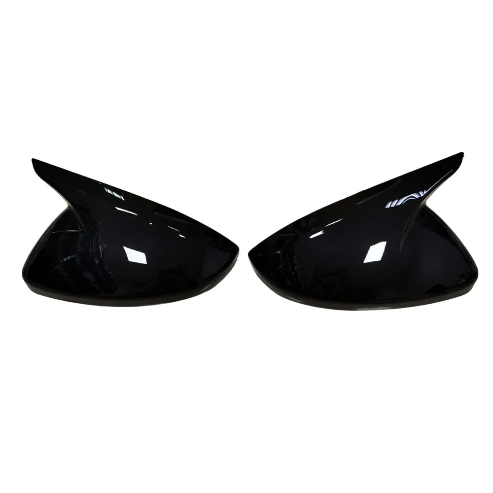 For Peugeot 208 2020-2023 Peugeot 308 2014-2020 508 2008 Rearview Side Mirror Cover Wing Cap Sticker Exterior Case Trim Carbon Quake Gloss Black M Style