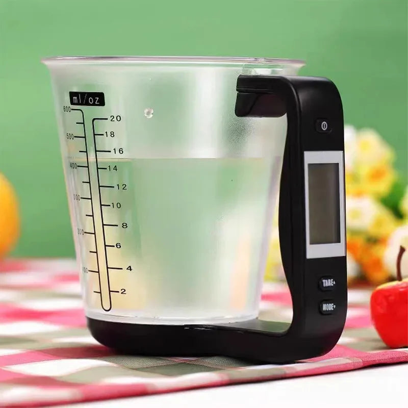 1000g/1g Measuring Cup Scale Kitchen Scales LCD Display Kitchen Mixing Bowl Temperature Measurement Cups Kitchen Baking Tools Quake