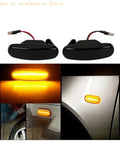Sequential LED Side Lamp Pair with Smoked Lens Styling for Panda 169 H8WE Quake CN