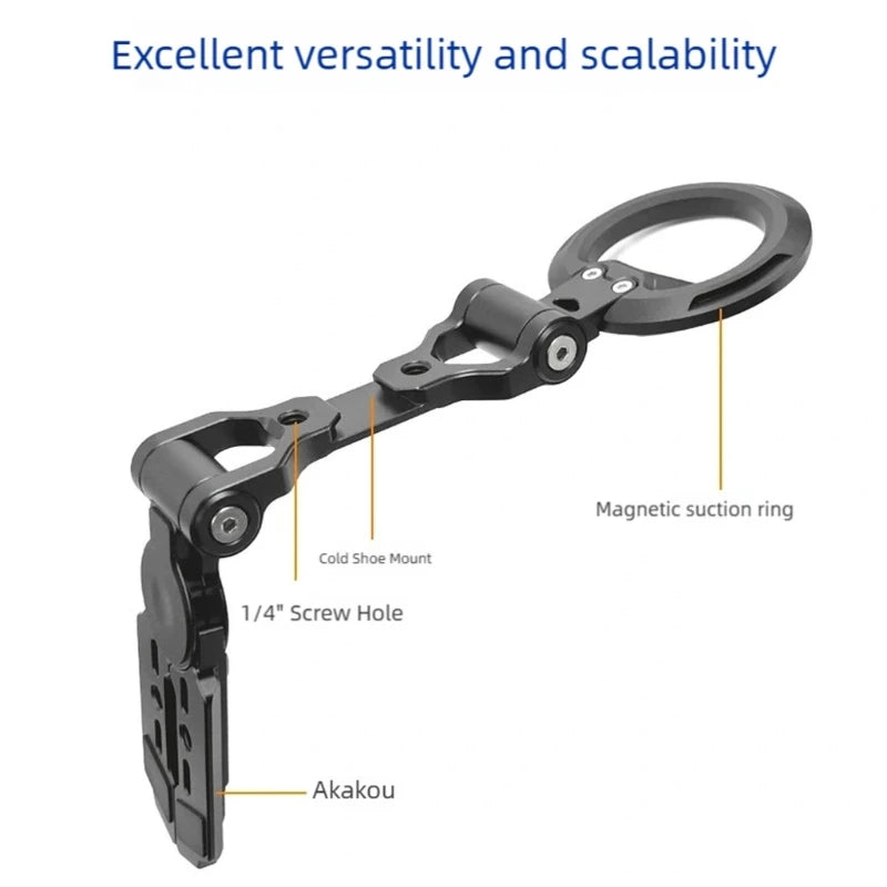 Portable Metal Phone Holder Stand Foldable Design Adjustable Viewing For Smartphones Video Calls Home & Office Use K1KF Quake