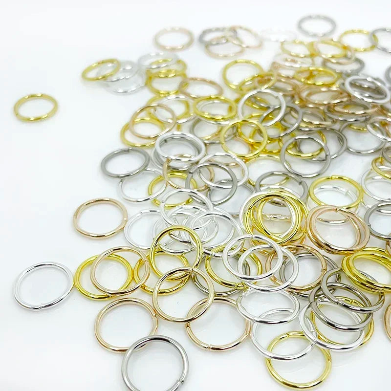 50Pcs Mix Color Hair Braids Dreadlock Beads Hair Cuffs Rings Tube Accessories Opening Hoop Circle 14-18mm Inner Hole Hair Rings Quake